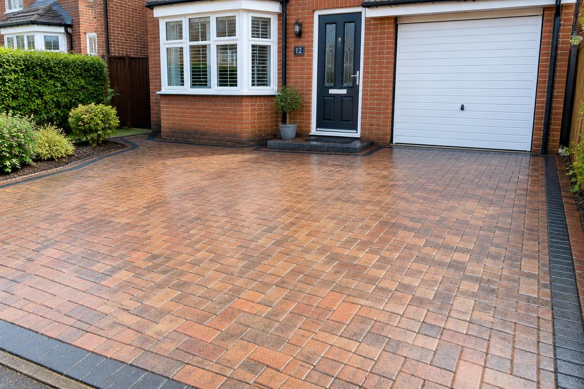 Driveway after cleaning